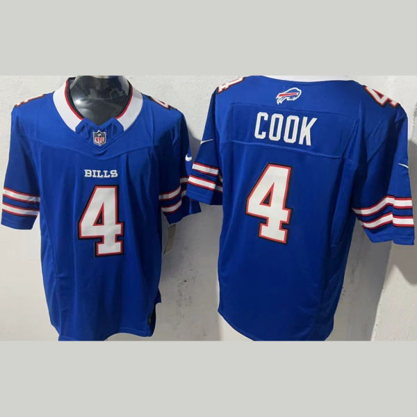 COOK #4 Men's Buffalo Bills NFL Jersey 布法罗比尔  (3代）