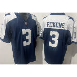 PICKENS #3 Men's Dallas Cowboys NFL Jersey 牛仔   (3代）