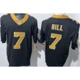 HILL #7 Men's New Orleans Saints NFL Jersey 圣徒   (3代）