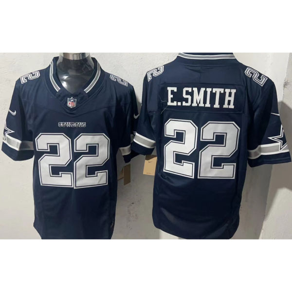 E.SMITH #22 Men's Dallas Cowboys NFL Jersey 牛仔   (3代）