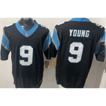 YOUNG #9 Men's Carolina Panthers NFL Jersey 黑豹   (3代）