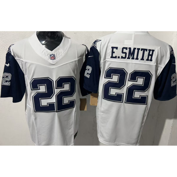 E.SMITH #22 Men's Dallas Cowboys NFL Jersey 牛仔   (3代）