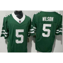 WILSON #5 Men's New York Jets NFL Jersey 喷气机   (3代）