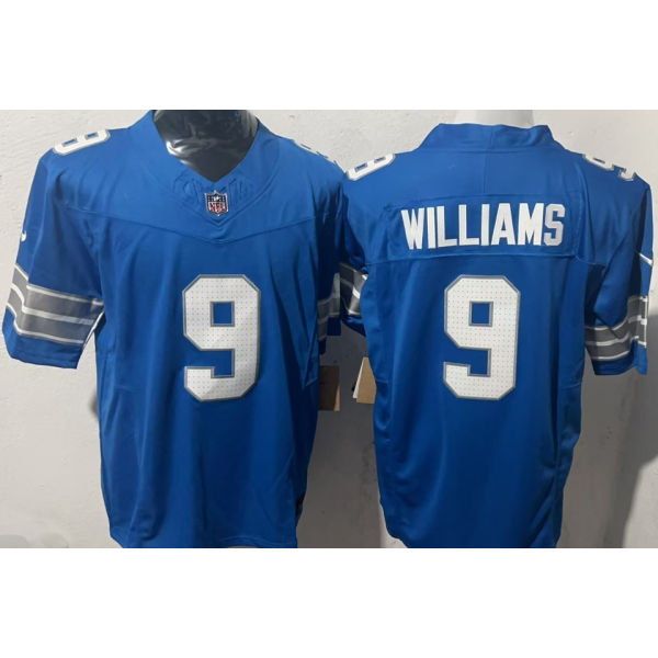 WILLIAMS #9 Men's Detroit Lions NFL Jersey 雄狮     (3代）