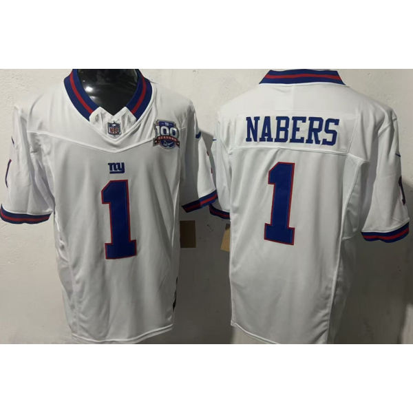 NABERS #1 Men's New York Giants NFL Jersey  巨人   (3代）