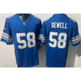SEWELL #58 Men's Detroit Lions NFL Jersey 雄狮     (3代）