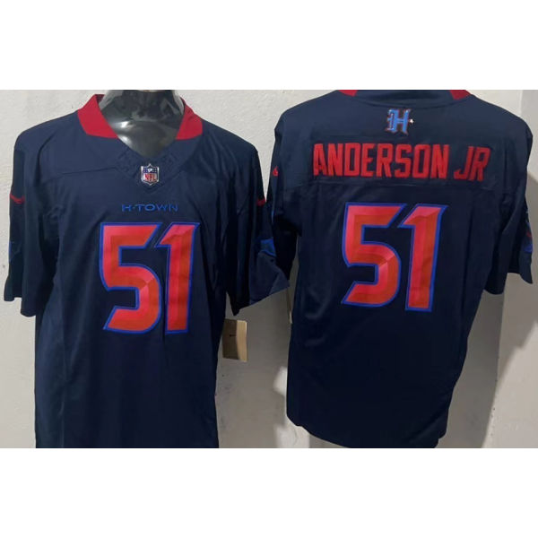 ANDERSON JR #51 Men's Houston Texans NFL Jersey 德州人    (3代）
