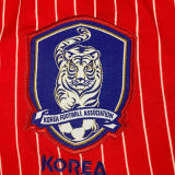 2002 South Korea Home Red Retro Long Sleeve Soccer Jersey