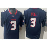 DELL #3 Men's Houston Texans NFL Jersey 德州人    (3代）