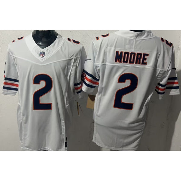 MOORE #2 Men's Chicago Bears NFL Jersey 熊队    (3代）