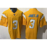 JAMES JR #3 Men's Los Angeles Chargers NFL Jersey 闪电   (3代）