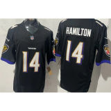 HAMILTON #14 Men's Baltimore Ravens NFL Jersey 乌鸦  (3代）