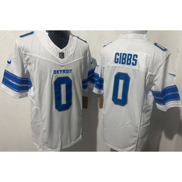 GIBBS #0 Men's Detroit Lions NFL Jersey 雄狮 (3代）