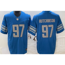 HUTCHINSON #97 Men's Detroit Lions NFL Jersey 雄狮     (3代）
