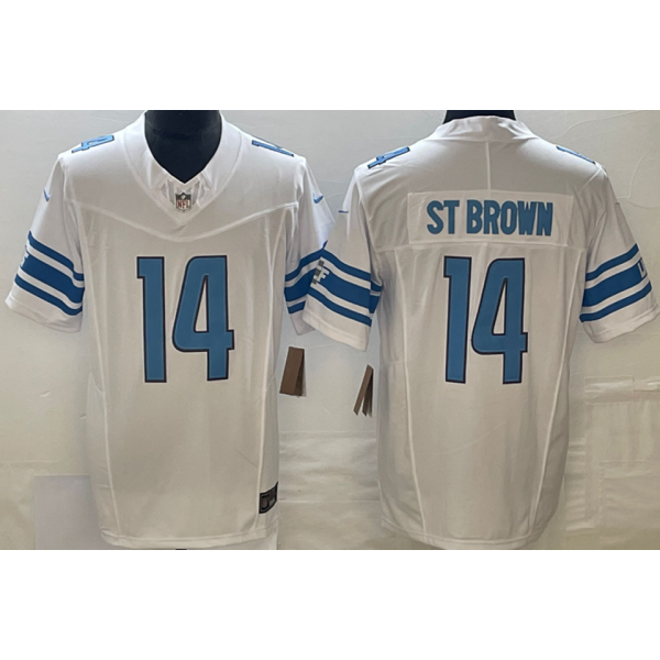 ST BROWN #14 Men's Detroit Lions NFL Jersey 雄狮     (3代）