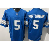 MONTGOMERY #5 Men's Detroit Lions NFL Jersey 雄狮     (3代）