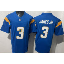 JAMES JR #3 Men's Los Angeles Chargers NFL Jersey 闪电   (3代）