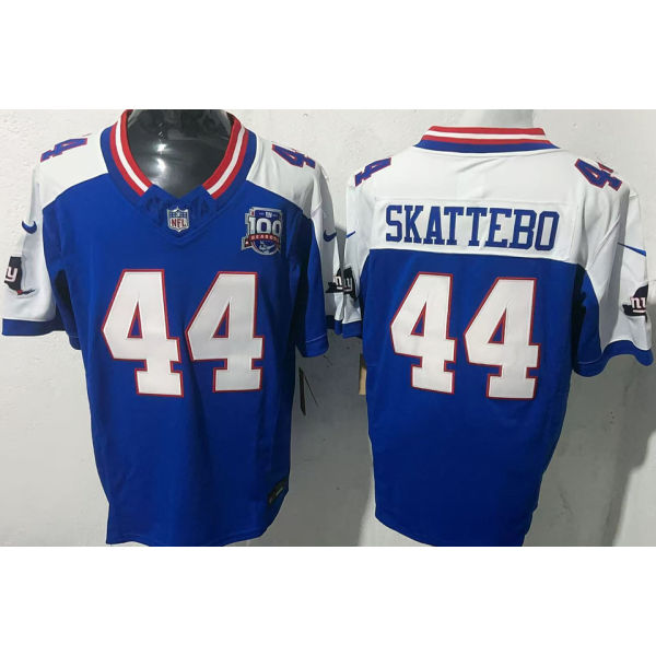 SKATTEBO #44 Men's New York Giants NFL Jersey 巨人   (3代）