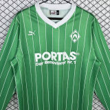 1988/1989 Werder Bremen Away Green Long Sleeve Soccer Jersey