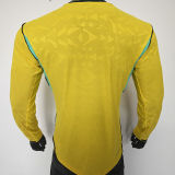 2026/27 Brazil Home Yellow Player Version Long Sleeve Soccer Jersey