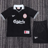 1996/1997 LFC Third Black Retro Kids Soccer Jersey