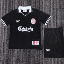 1996/1997 LFC Third Black Retro Kids Soccer Jersey