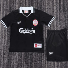 1996/1997 LFC Third Black Retro Kids Soccer Jersey
