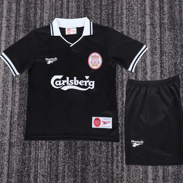 1996/1997 LFC Third Black Retro Kids Soccer Jersey
