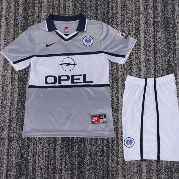 2000/2001 PSG Away Retro Kids Soccer Jersey