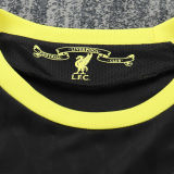 2010/2011 LFC Away Third Black Retro Kids Soccer Jersey