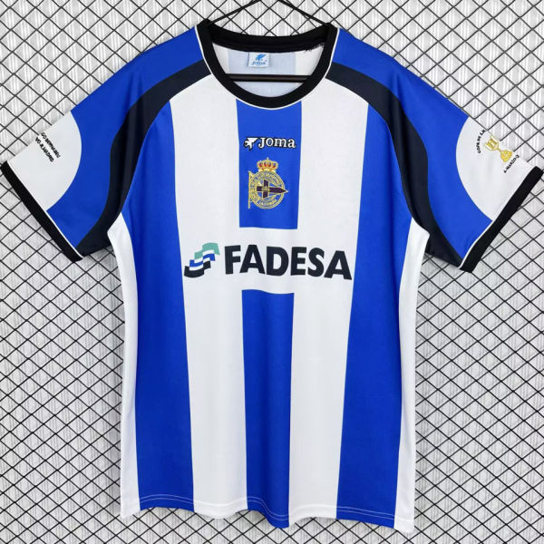 2001/2002 Deportivo La Coruna Home Retro Soccer Jersey
