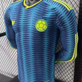 2026/27 Colombia Away Player Version Long Sleeve Soccer Jersey