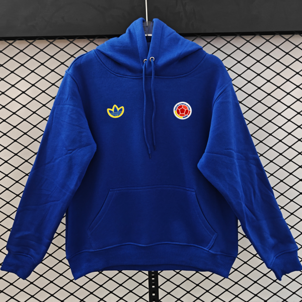 2026/27 Colombia Home Blue Retro Style Hoody 小绣花 红标