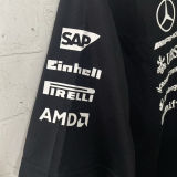 2026 Mercedes AMG Petronas F1 Black POLO Team T-Shirt  有领