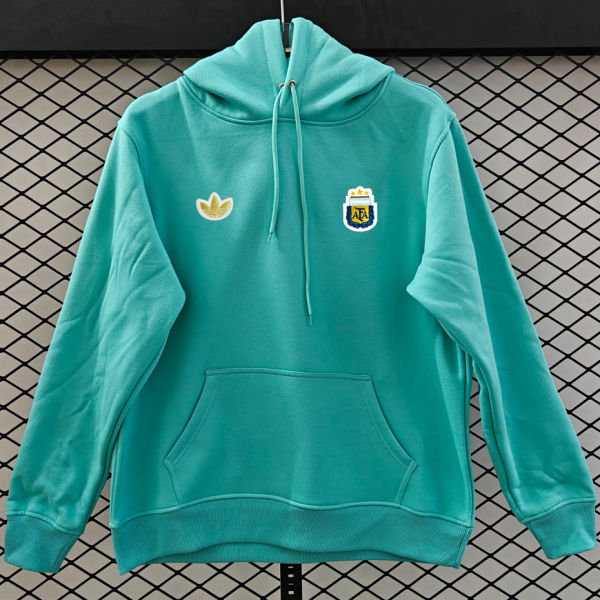 2026/27 Argentina Lake Blue Retro Style Hoody 小绣花
