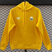 2026/27 Argentina Yellow Retro Style Hoody 小绣花