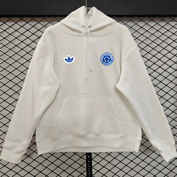 2026/27 Colombia Away White Retro Style Hoody 小绣花 蓝标