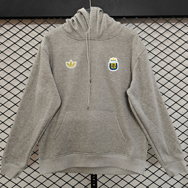 2026/27 Argentina Grey Retro Style Hoody 小绣花