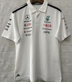 2026 Mercedes AMG Petronas F1 White POLO Team T-Shirt  有领