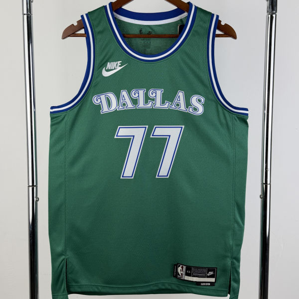 2026 Mavericks DONCIC #77 Green Retro NBA Jersey