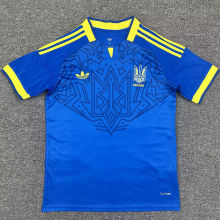 2026/27 Ukraine Away Blue Fans Soccer Jersey