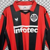 1983/1984 Frankfurt Home Red Retro Long Sleeve Soccer Jersey