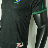 1998 Brazil Black Retro Player Version Soccer Jersey 球员版