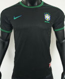 1998 Brazil Black Retro Player Version Soccer Jersey 球员版