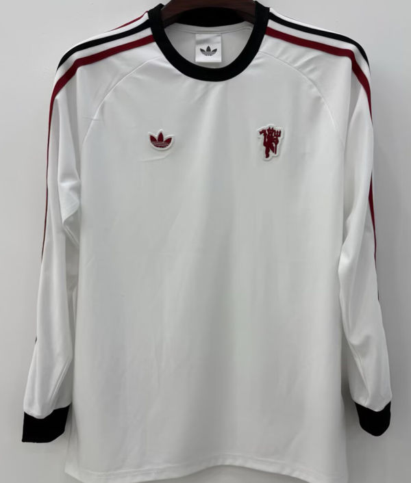 2026/27 M Utd Retro Syle Fans Long Sleeve Soccer Jersey