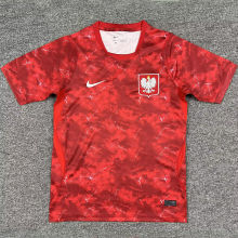 2026/27 Poland Away Red Fans Soccer Jersey