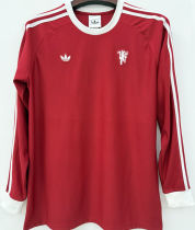 2026/27 M Utd Retro Syle Fans Long Sleeve Soccer Jersey
