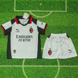 2025/26 AC Milan 4TH White Kids Soccer Jersey