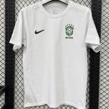 2026/27 Brazil White Casual Pure Cotton T-Shirt
