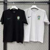 2026/27 Brazil Black Casual Pure Cotton T-Shirt